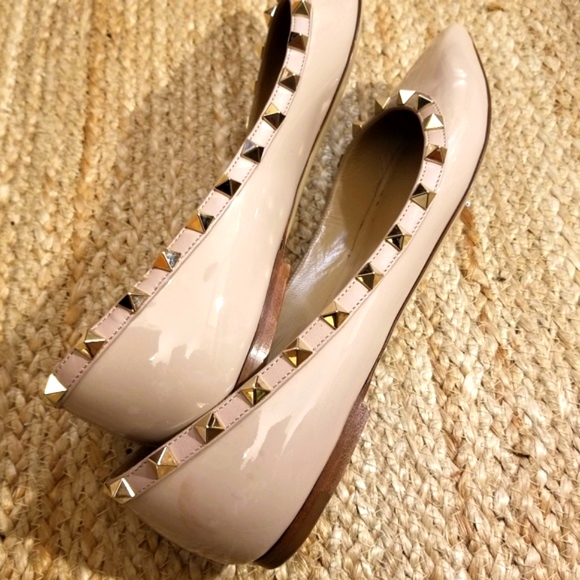 Valentino Garavani Rockstud nude flats - Picture 6 of 6